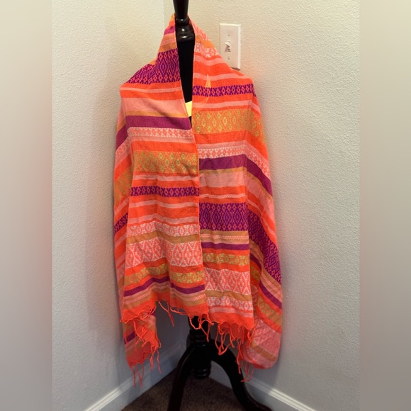 Echo Accessories - 2 FOR $20 ECHO NEON ORANGE Shawl Scarf Wrap